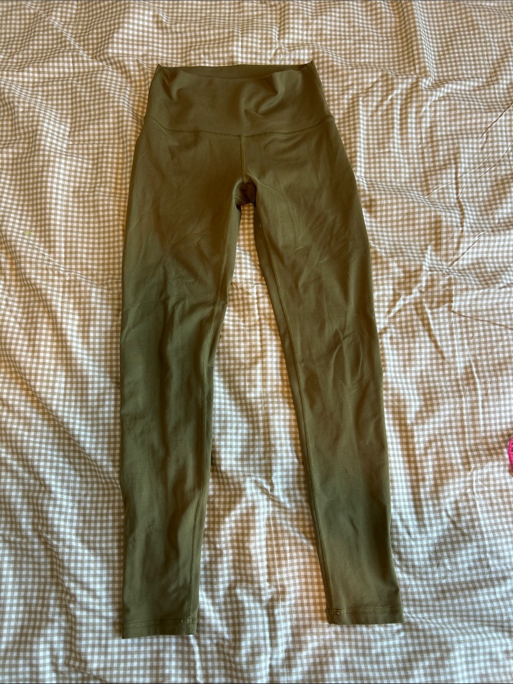 FLEO Women’s 7/8 Olive Green Active Workout Leggings